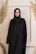 Black One Piece Salah Prayer Outfit - Black