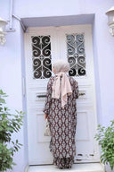 Brown Abstract Cardigan and Pants Set One Size S XL