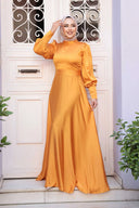 Marigold Satin Gown