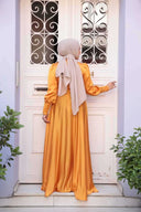 Marigold Satin Gown