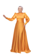 Marigold Satin Gown