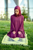 Maroon One Piece Salah Prayer Outfit-PREORDER Ships July 30 - Maroon