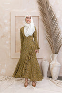 Ruffle Wrap Maxi Dress