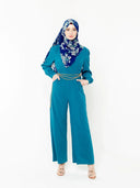 Criss Cross Long Sleeve Jumpsuit-CLEARANCE