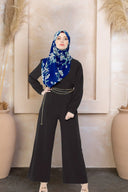 Criss Cross Long Sleeve Jumpsuit-CLEARANCE - XX-Large / Black