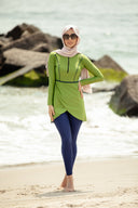 Lime Green 3-Piece Modest Swimsuit with Hijab